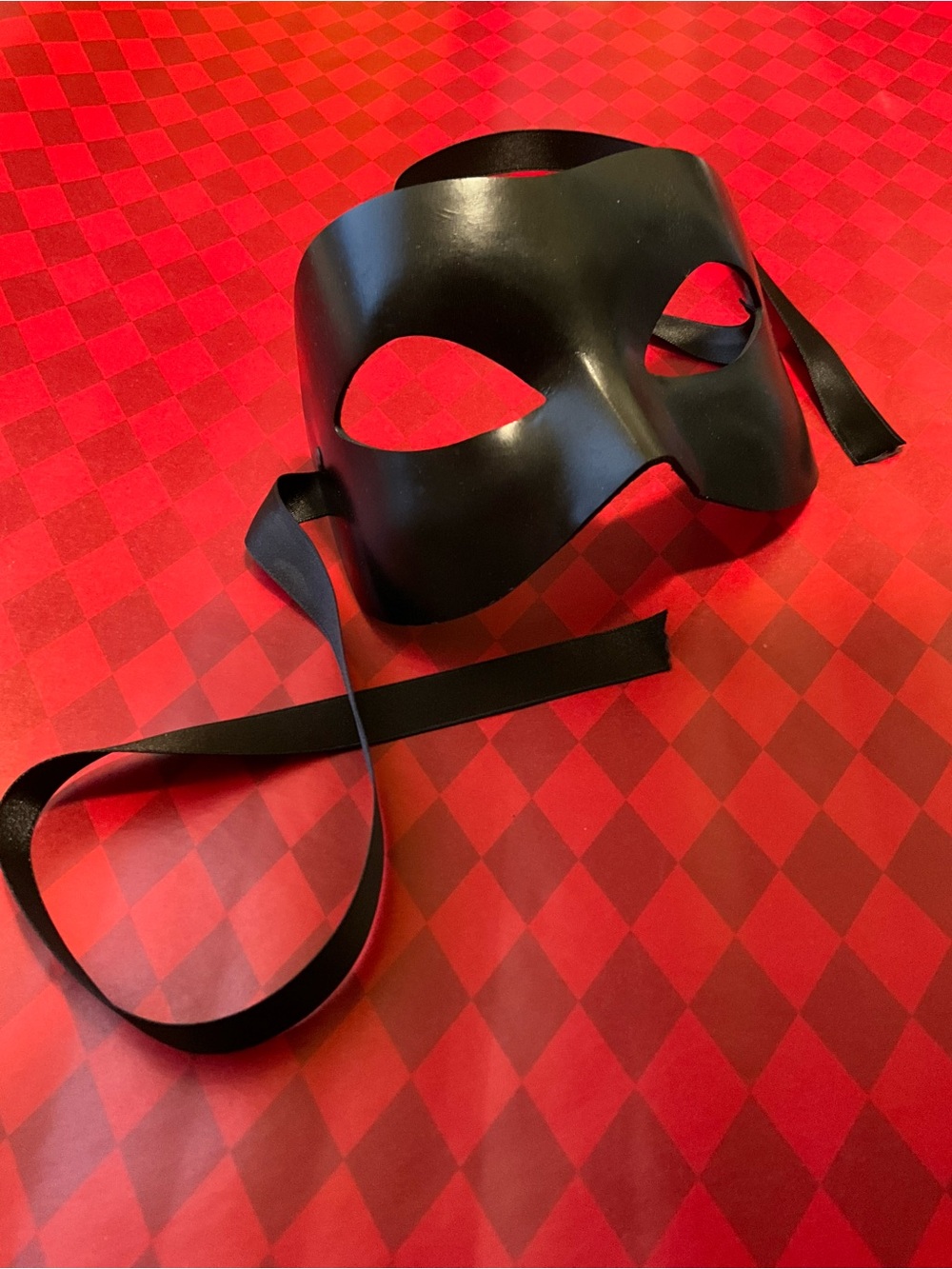VIVO Masks Venetian Black Leather Eye Mask Party Accessory